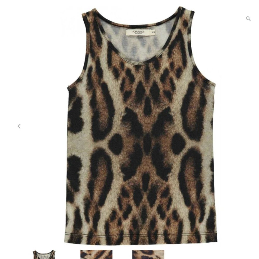 Popupshop Animal Print Tank Top 4T